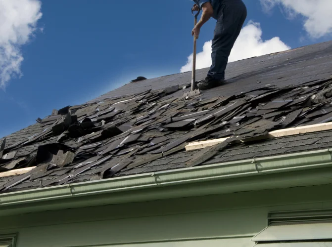 Roofing tear off - Brisco Roofing